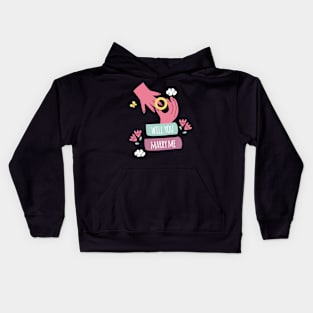 WILL YOU MARRY ME Kids Hoodie